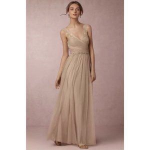 BHLDN Hitherto Fleur Chiffon Maxi Gown
